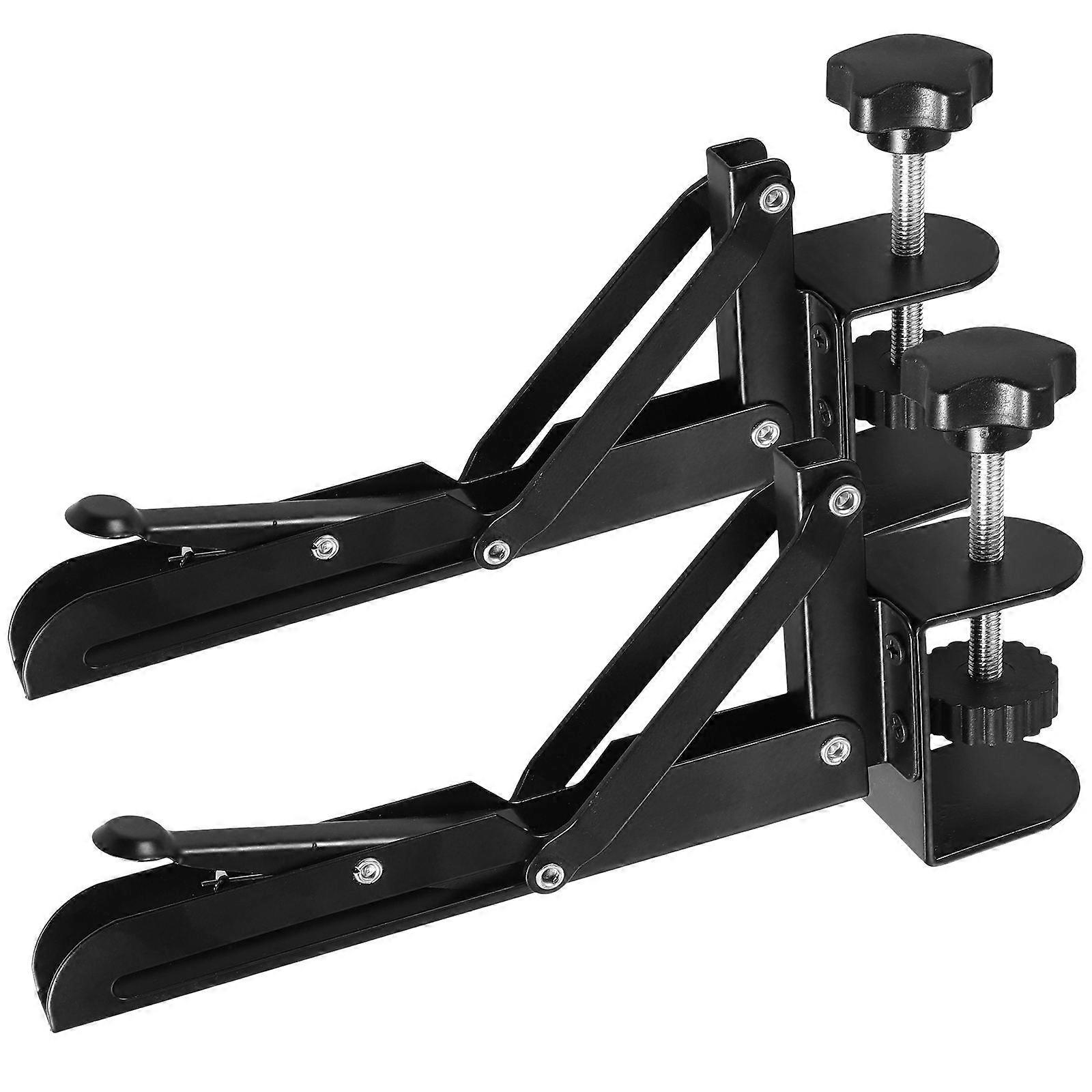 Ergonomic Desk Extender Tray Keyboard Support Bracket Indoor Use Black Folding 1 Set