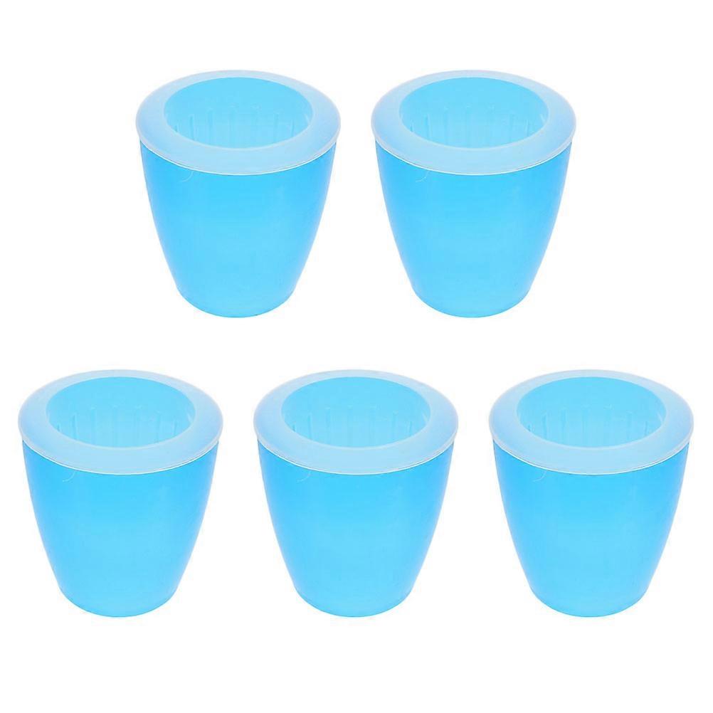 Self Watering Planter Flower Pots Suitable For Home Users And Office Users Round Shape 5Pcs