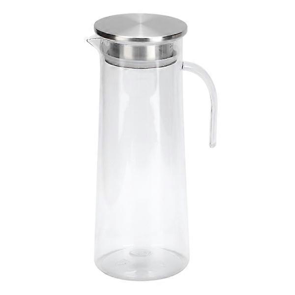 1,2 L acrylique transparent bouteille de jus pichet d’eau froide pichet pour bar à usage domestique Couvercle en acier inoxydable