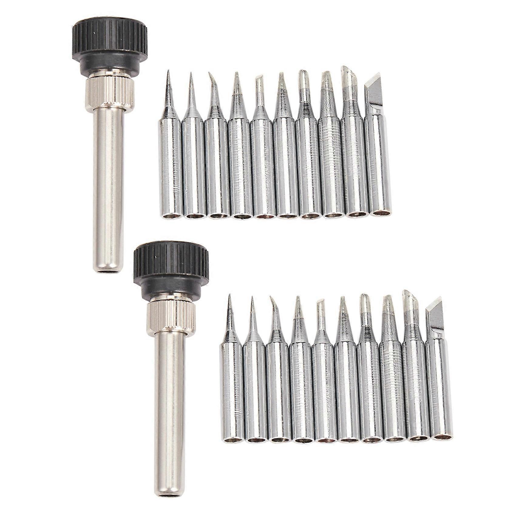 22PC 900M-T Soldering Iron Tips Welding Tip 900M-T-I/B/K/1.2D/1.6D/2.4D/3.2D/2C/3C/4C Heating Elemen