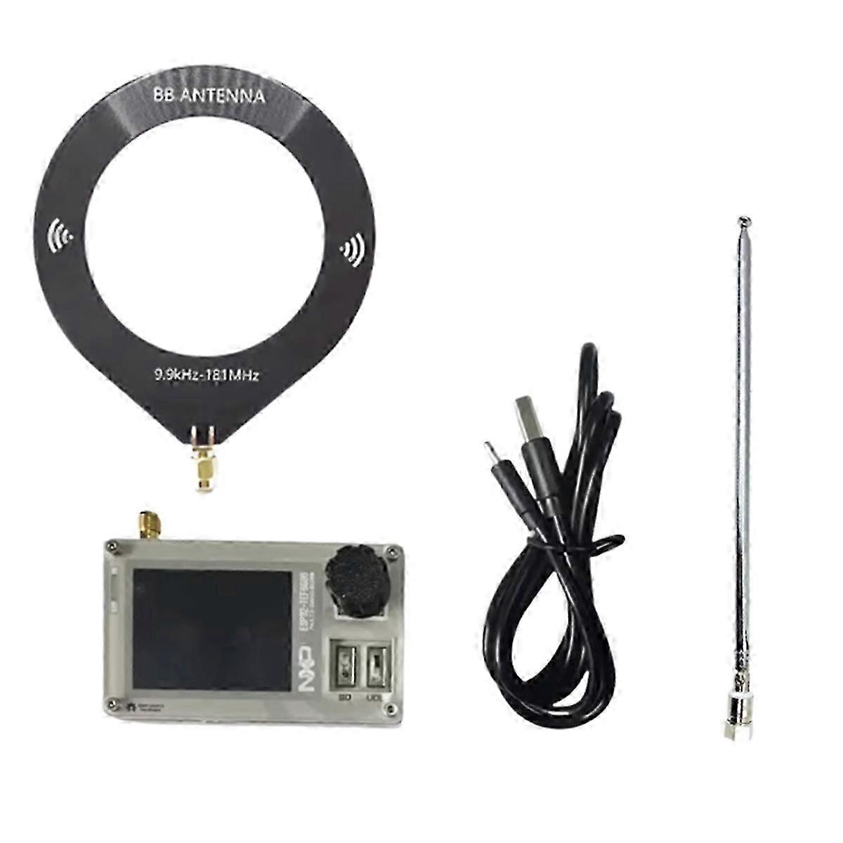 Mini Tef6686 Radio With Antenna Esp32 Full Band Radio Fm/lw/mw/sw Radio Receiver 2.0 Inch Ips Screen Radio