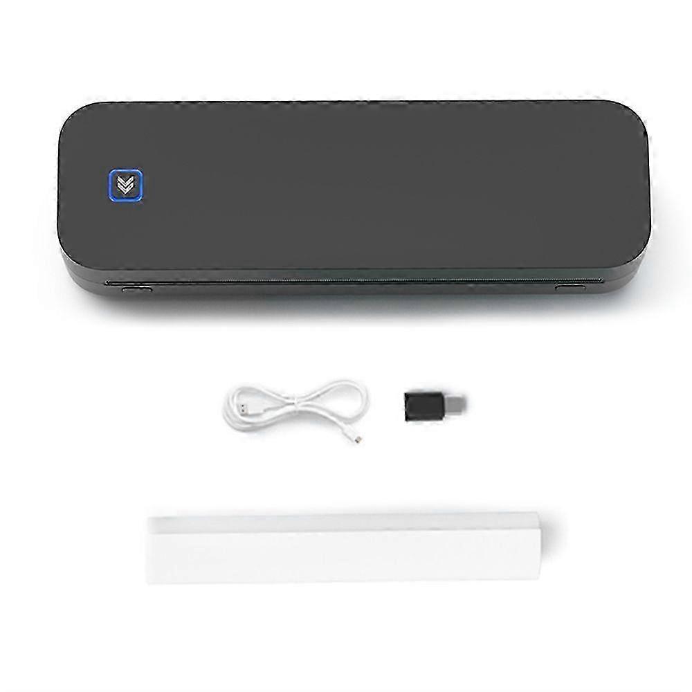 Portable A4 Inkless Thermal Printer for Office Photo PDF Document Memo Stencil Printing Black