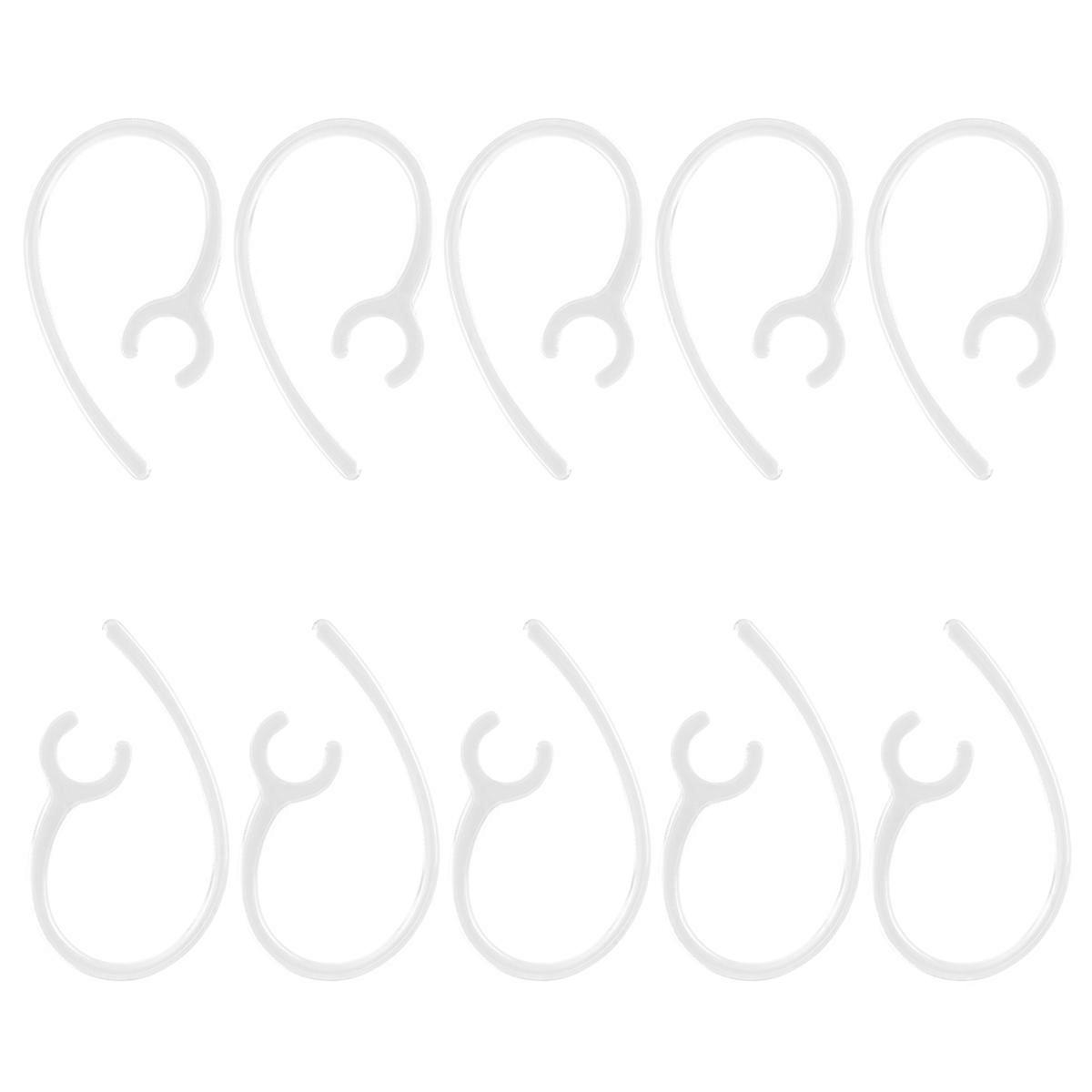 10 Pcs Universal Small Hanging Clamp Earphone Ear Hook Clip Replacement 8.5mm Assorted Colors