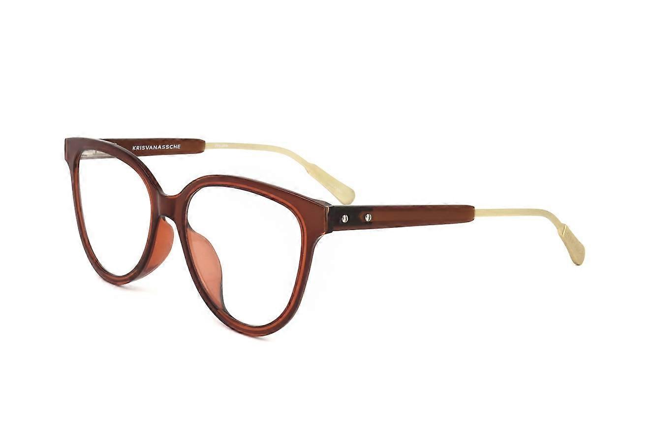 Eyewear Frames Kris Van Assche by Linda Farrow KVA68 C3 BROWN 52/17/143 MAN