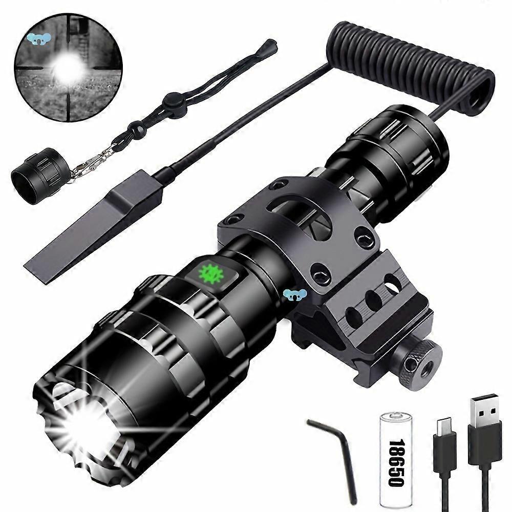 1PC  Tactical Flashlight LED Weapon Light 1600 Lumen