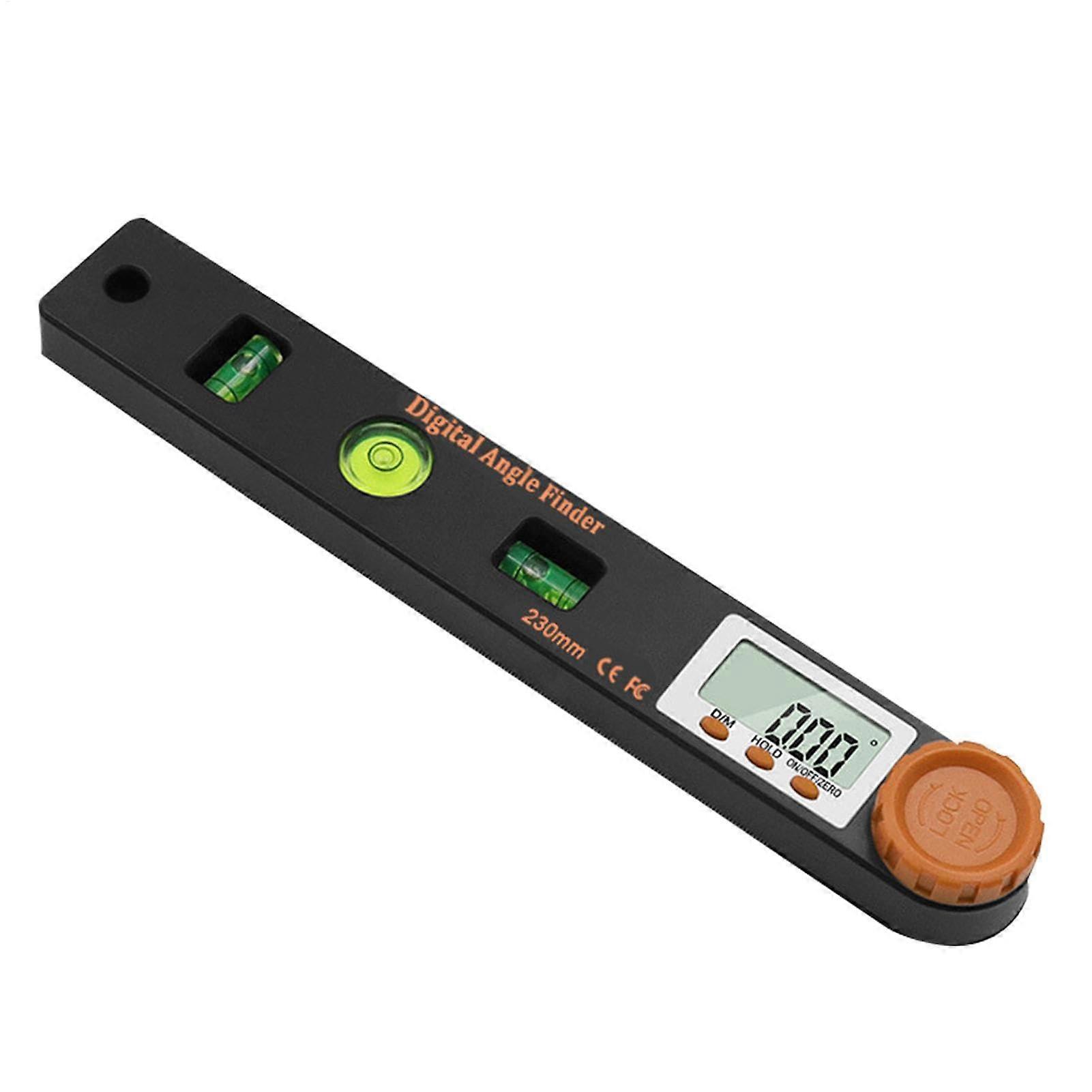 Protractor Digital Angle Finder Ruler, 7-Inch / 230 Mm, LCD Display, Multi-Use, 4-In-1 Protractor For Carpenters