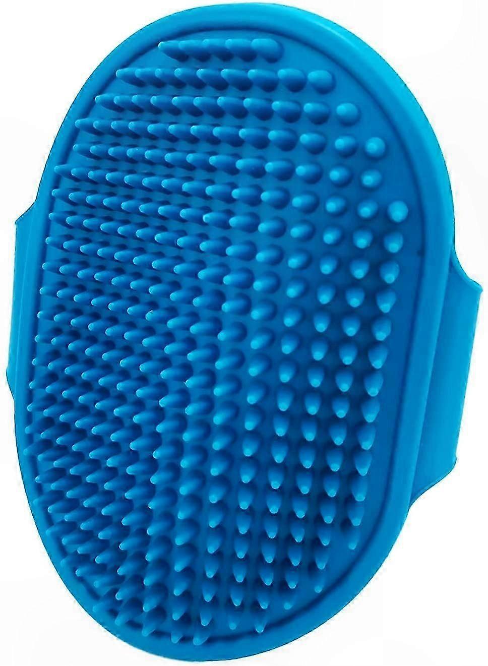 3-in-1 Pet Grooming Brush with Shampoo Dispenser and Adjustable Straps