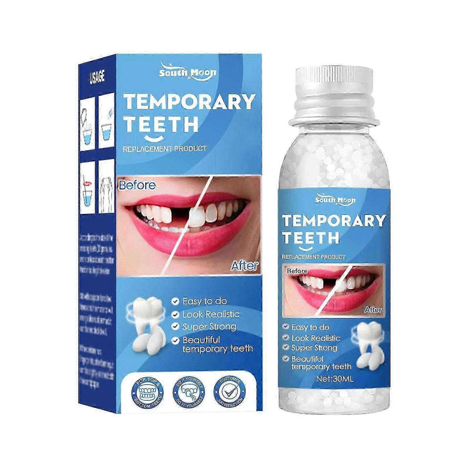 Temporary Tooth Filling Tooth Filling Repair Kit, False Teeth for Temporary Tooth Filler, Chipped Tooth Repair Kit for Broken and Missing Teeth Replac