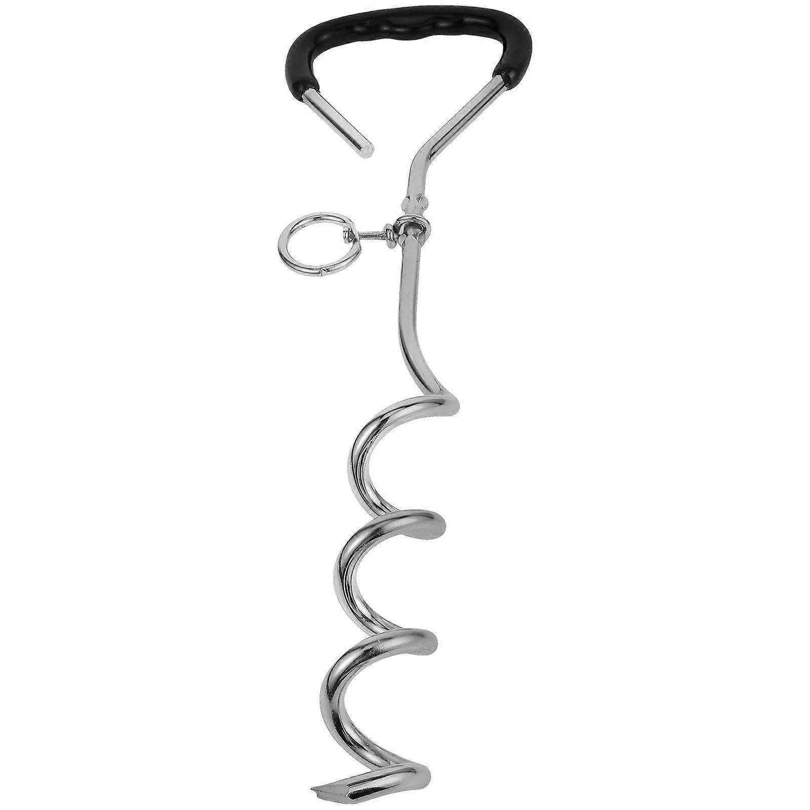 屋外での使用のための頑丈な犬のステークは、ハイキングとリードの固定に最適人間工学に基づいたハンドル1個