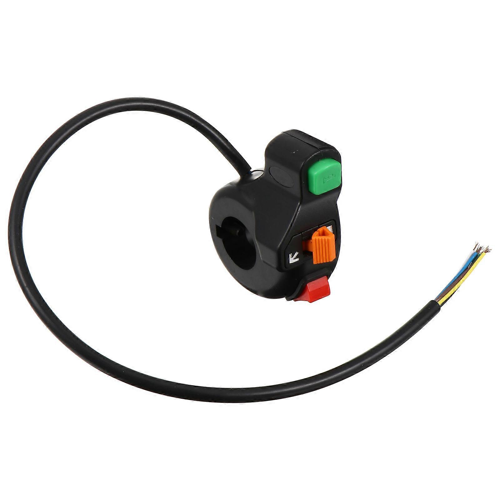 Black Motorcycle 3-in-1 Switch for Turn Signal Control