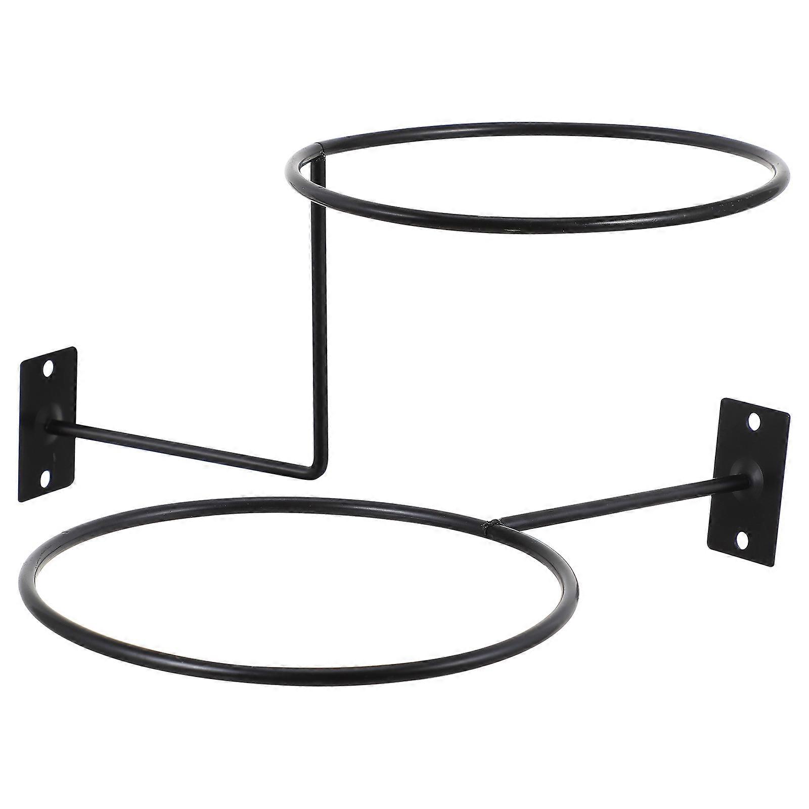 Round Wall-Mounted Basketball Stand For Space Saving And Protective Storage 9.3X4.7X5.5 Inch 2Pack