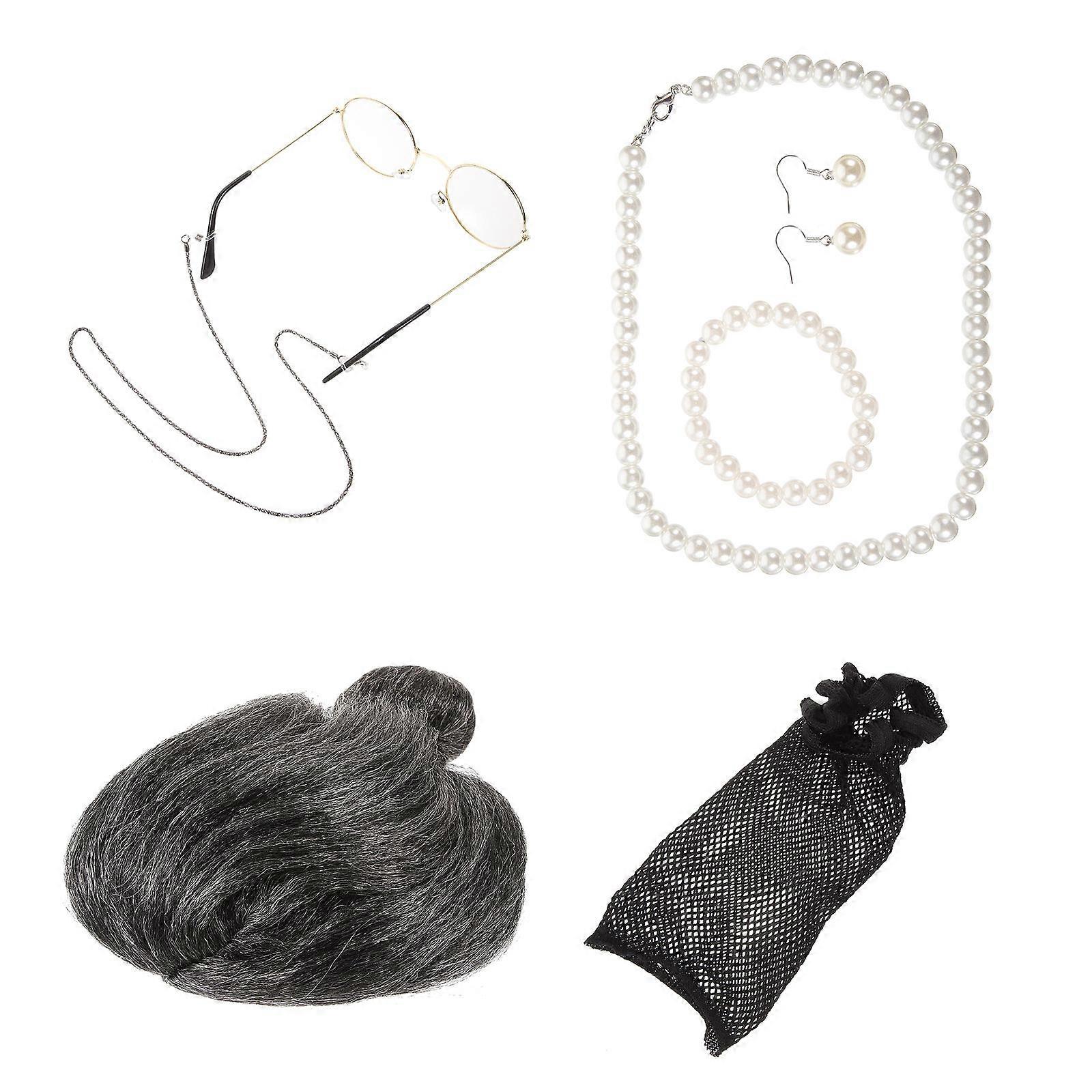 Here's a polished and engaging product description for your **Funny Old Lady Wig Cosplay Set**:
### π **Funny Old Lady Wig Cosplay Set β Eye