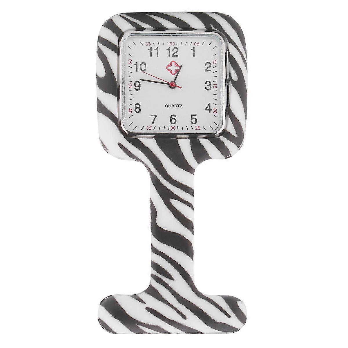 Fashion Silicone Nurse Watch with Clear Numbers and Upturned Design for Easy Time Checking Assorted Color