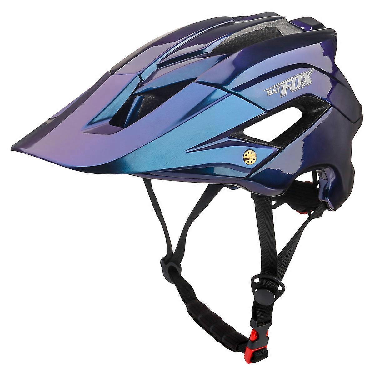 Batfox MTB Mountain Bike Helmet Biking Lightweight Breathable Color-Changing Adjustable for Cycling Youth Adults Unisex