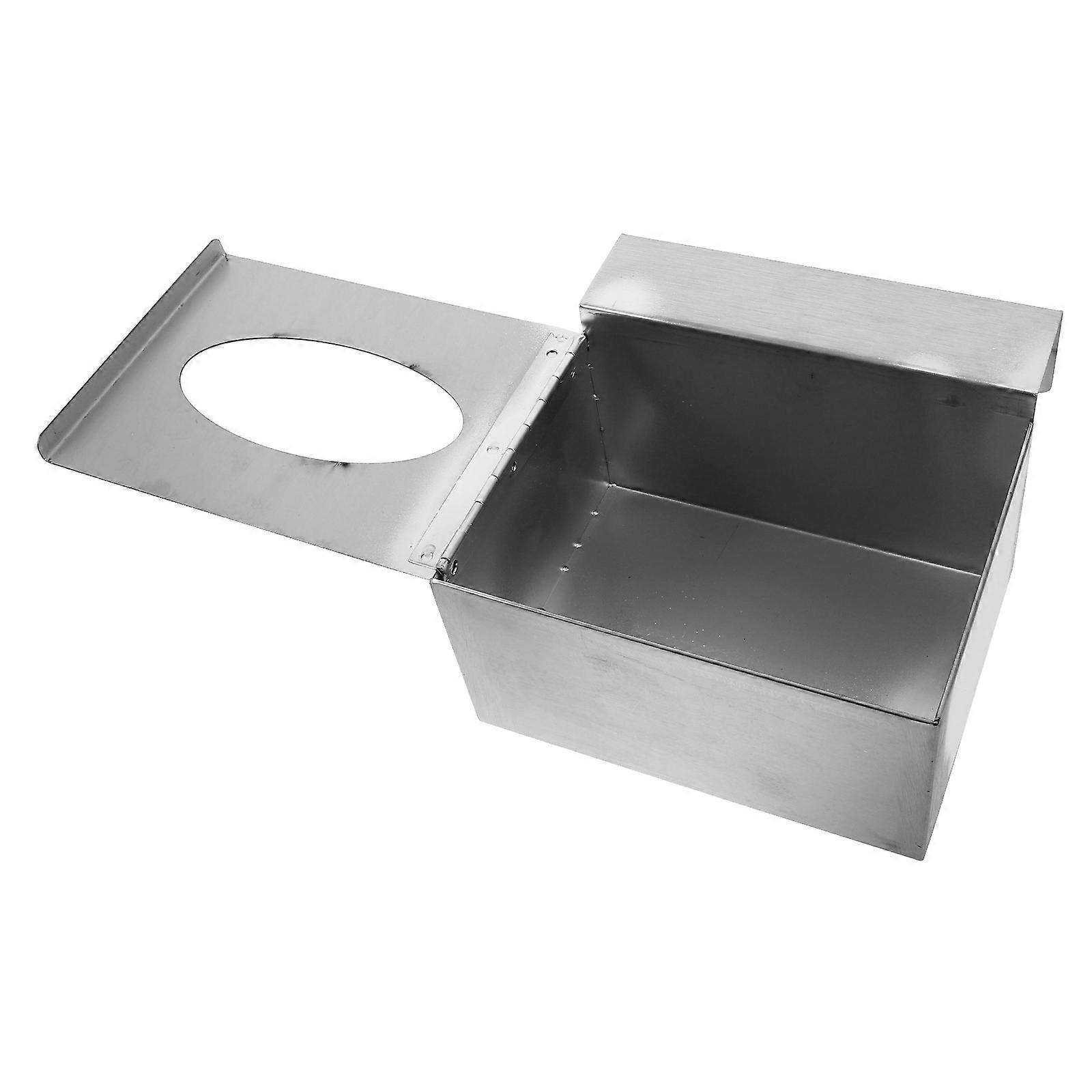 1 Set Stainless Steel Wall Mounted Glove Box Holder for Lab Hospital Kitchen Glove Dispenser Scientific Culinary