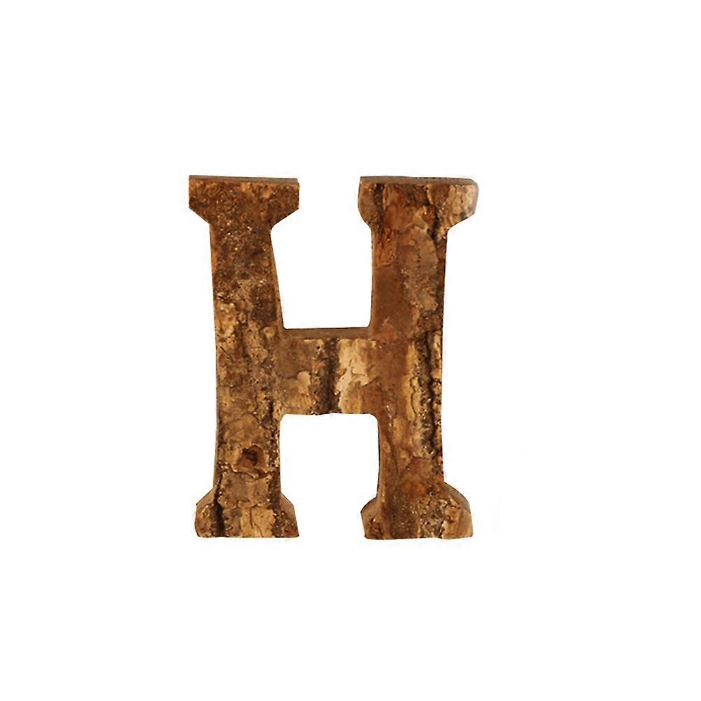 Wooden Letter Ornament for Home Decoration Coffee Color PP Material Fits Any Style 1PC