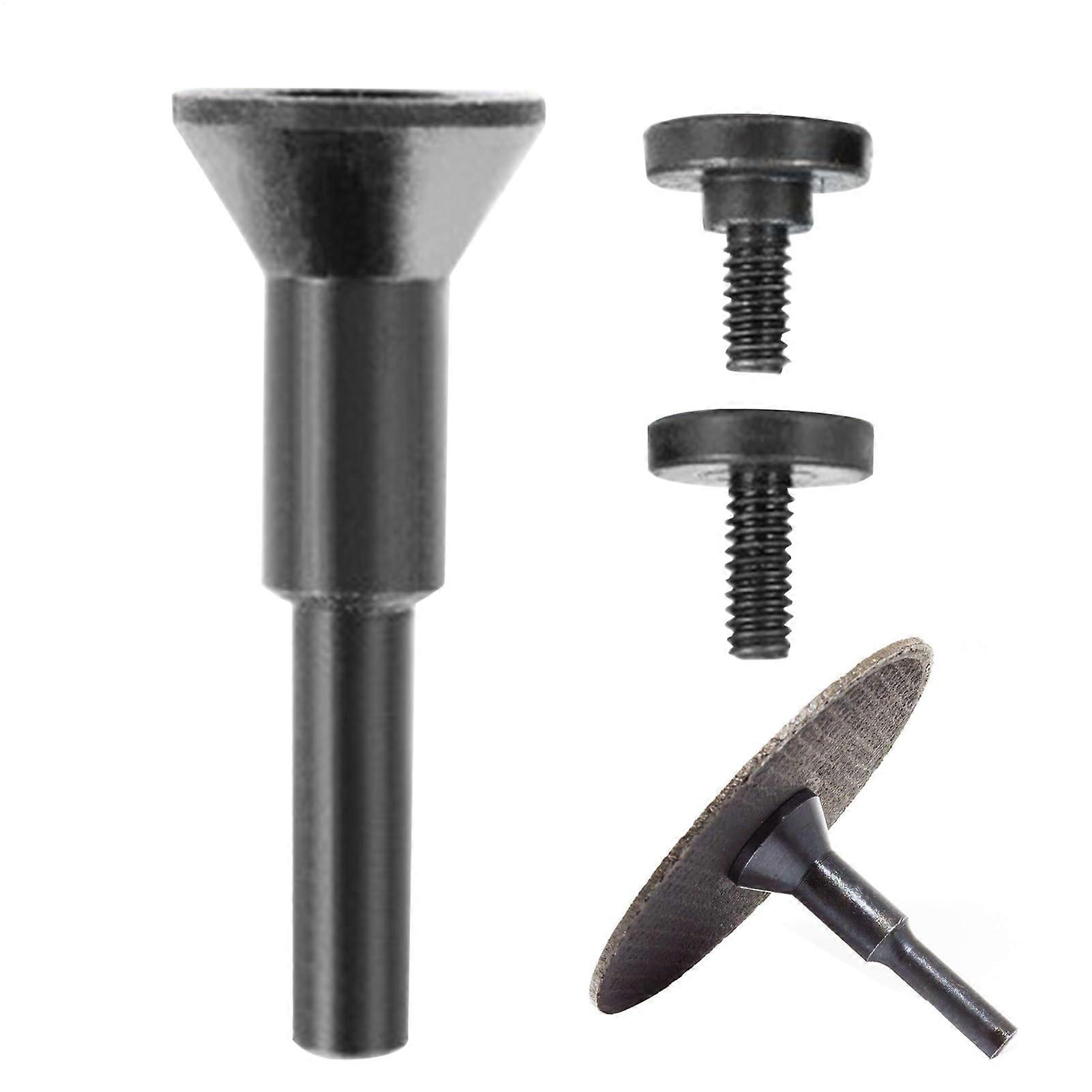 3 Pieces Cut-Off Wheel Mandrel Set for Rotary Tools, Durable Arbor for Metal Cutting, Grinding, and Sanding Applications