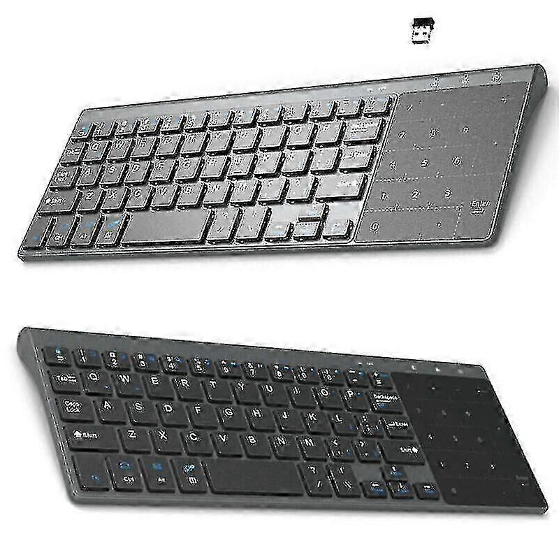 Slim Wireless Keyboard Mini 2.4g Keyboard With Touch Pad