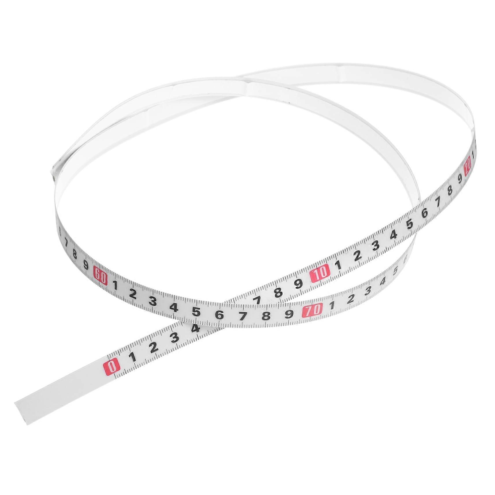 Self-Adhesive Measuring Tape 1 Roll Metric Flexible Length Tape for Workbenches Tables and Machines Precise Measurement