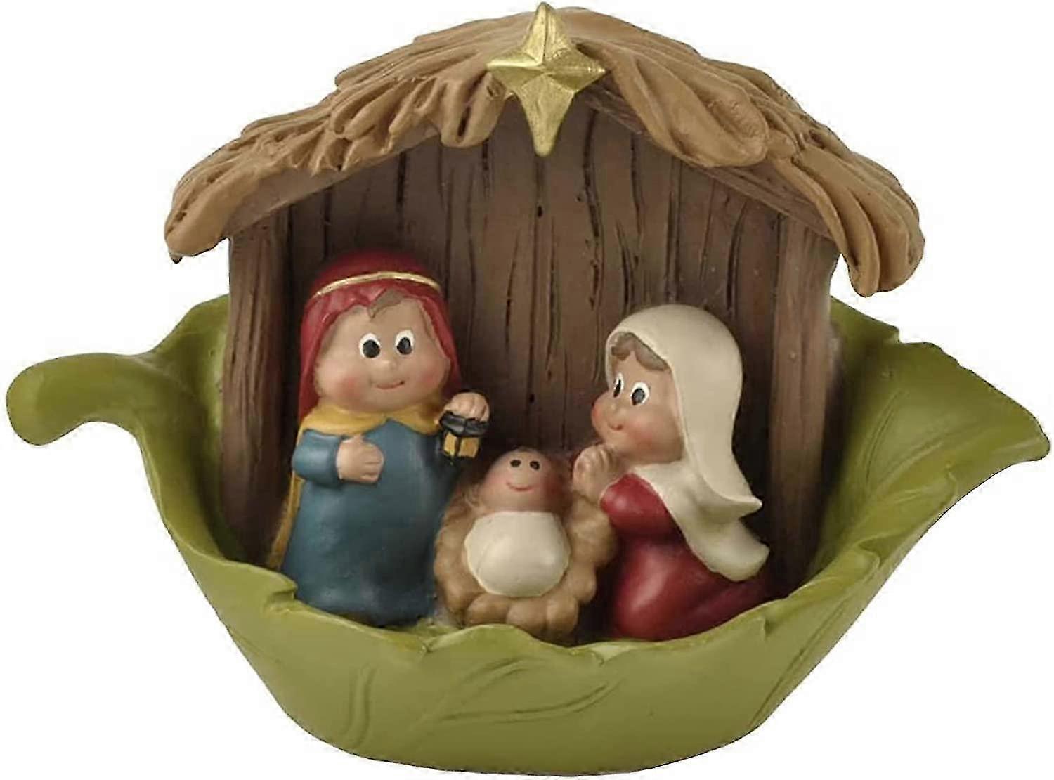 Nativity Family Set for Christmas Holy Family Figurine Hand Painted Crafts Classic Resin The Story of Jesus