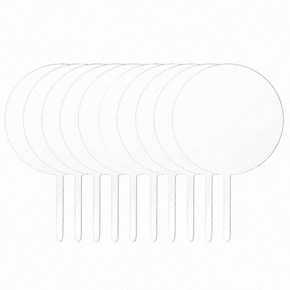 Acrylic Cake Topper Round Cupcake Topper Blank Cake Topper Stick,DIY Acrylic Cake Topper Blank Circ