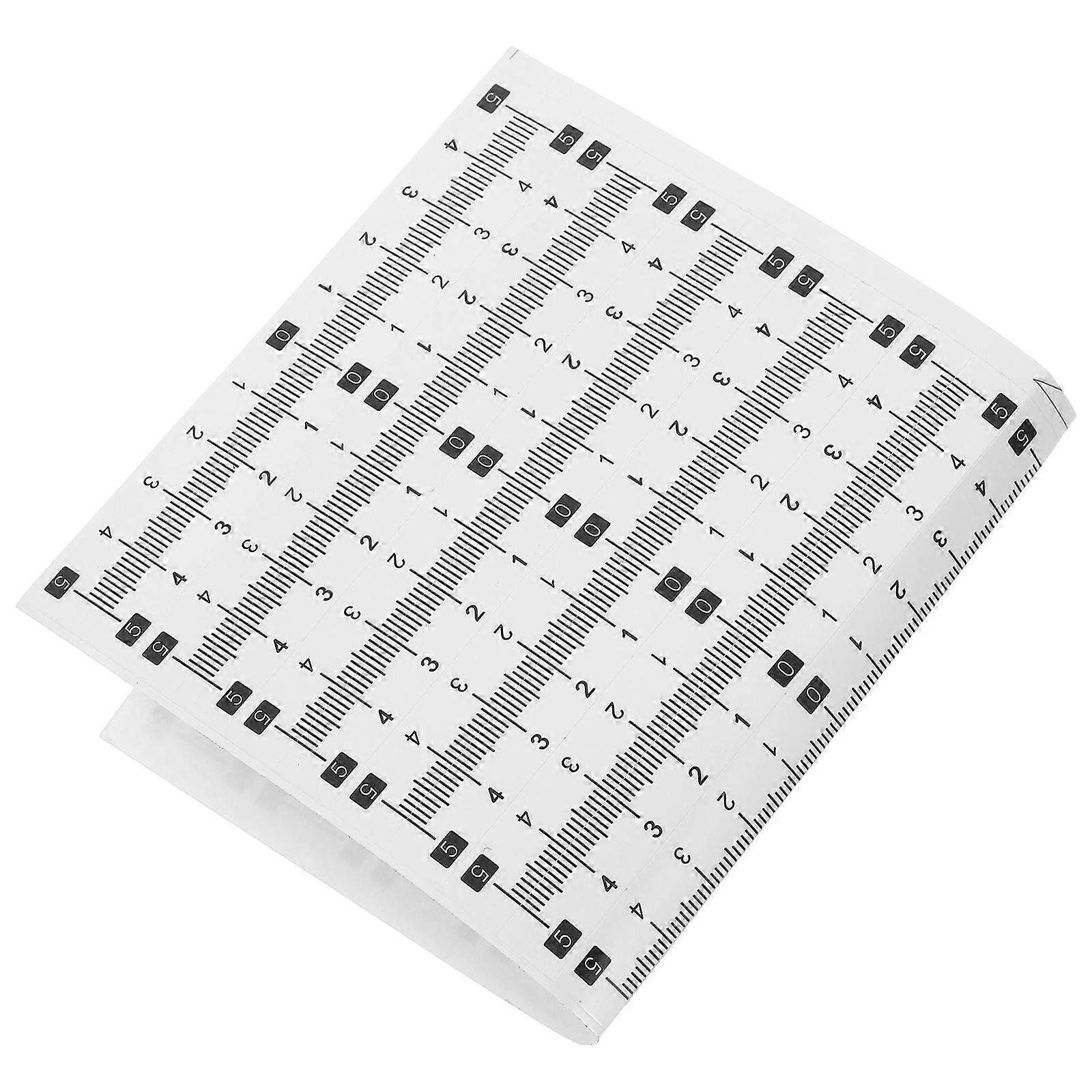 Adhesive Ruler Tape Measure Stickers Clear Font Self Stick Measuring Scale for Sewing, Home, Office, School, Workbench, and Craft Use