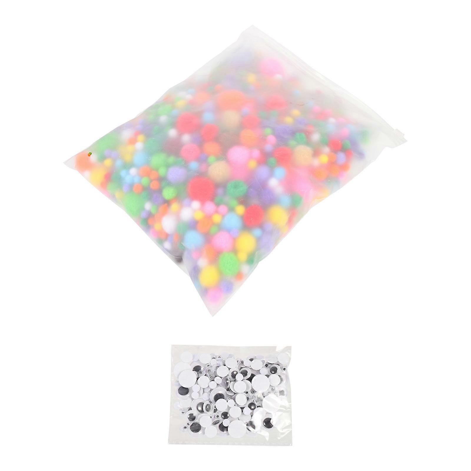Plastic Crafts Eyes Round Diy Ball Material for Children Diy Enthusiasts Assorted Color Material Diy Decoration 1Set