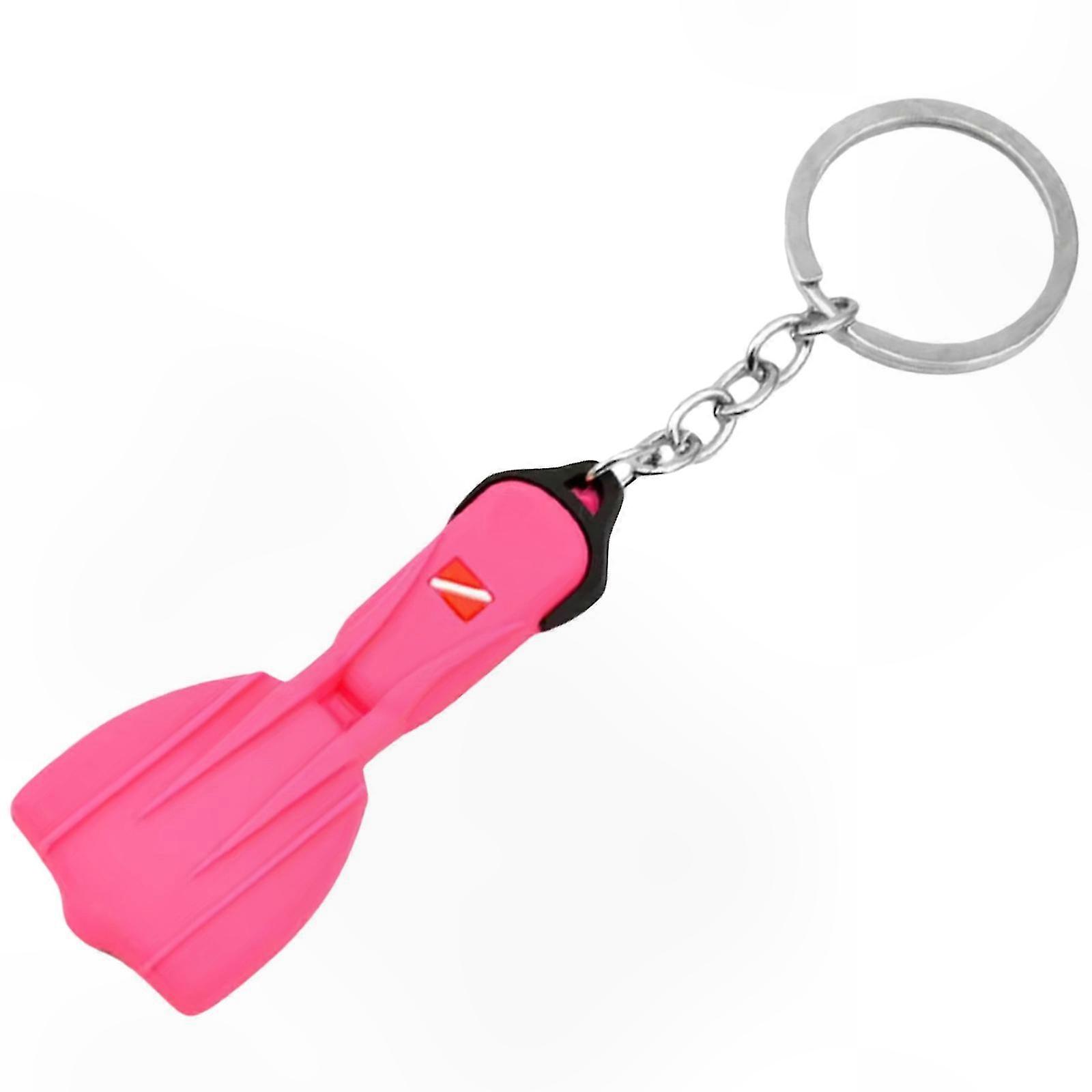Silicone Scuba Fin Keychain Accessory for Dive Enthusiasts