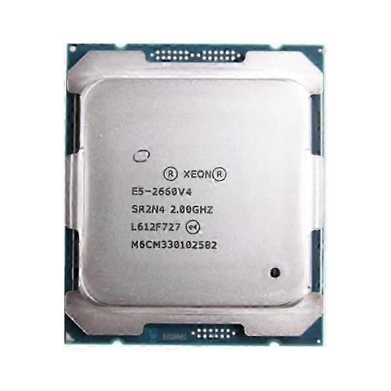 Xeon E5-2660V4 CPU - Socket LGA 2011-3 14 Cores 28 Threads 2.0GHz 35MB L3 Cache 105W.