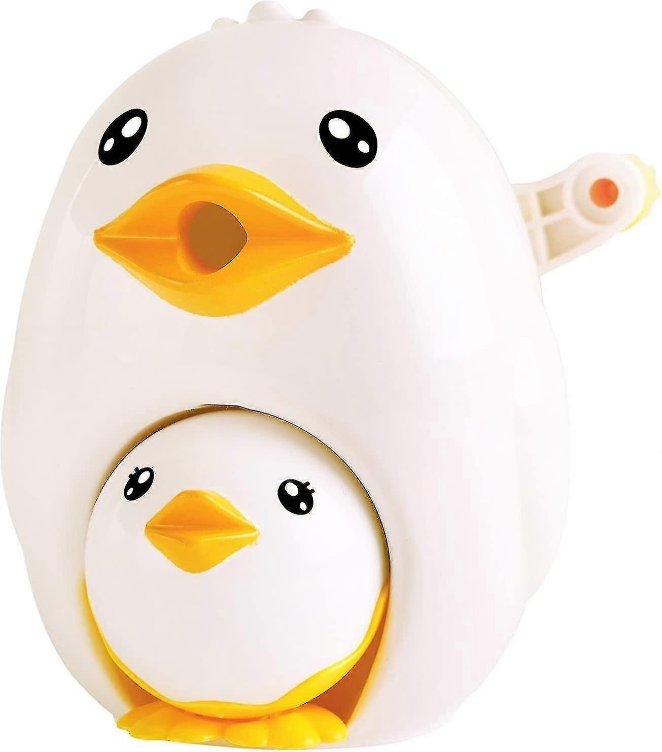 Manual Pencil Sharpener For Kid Cute Chicken Design White