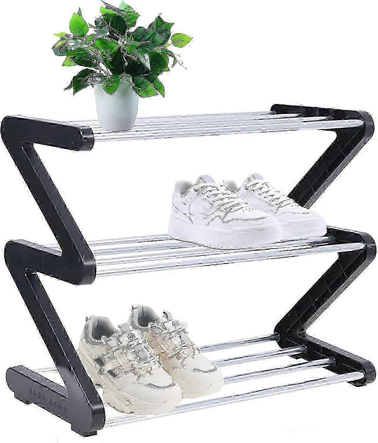3 tier shoe rack small and narrow storage organiser
