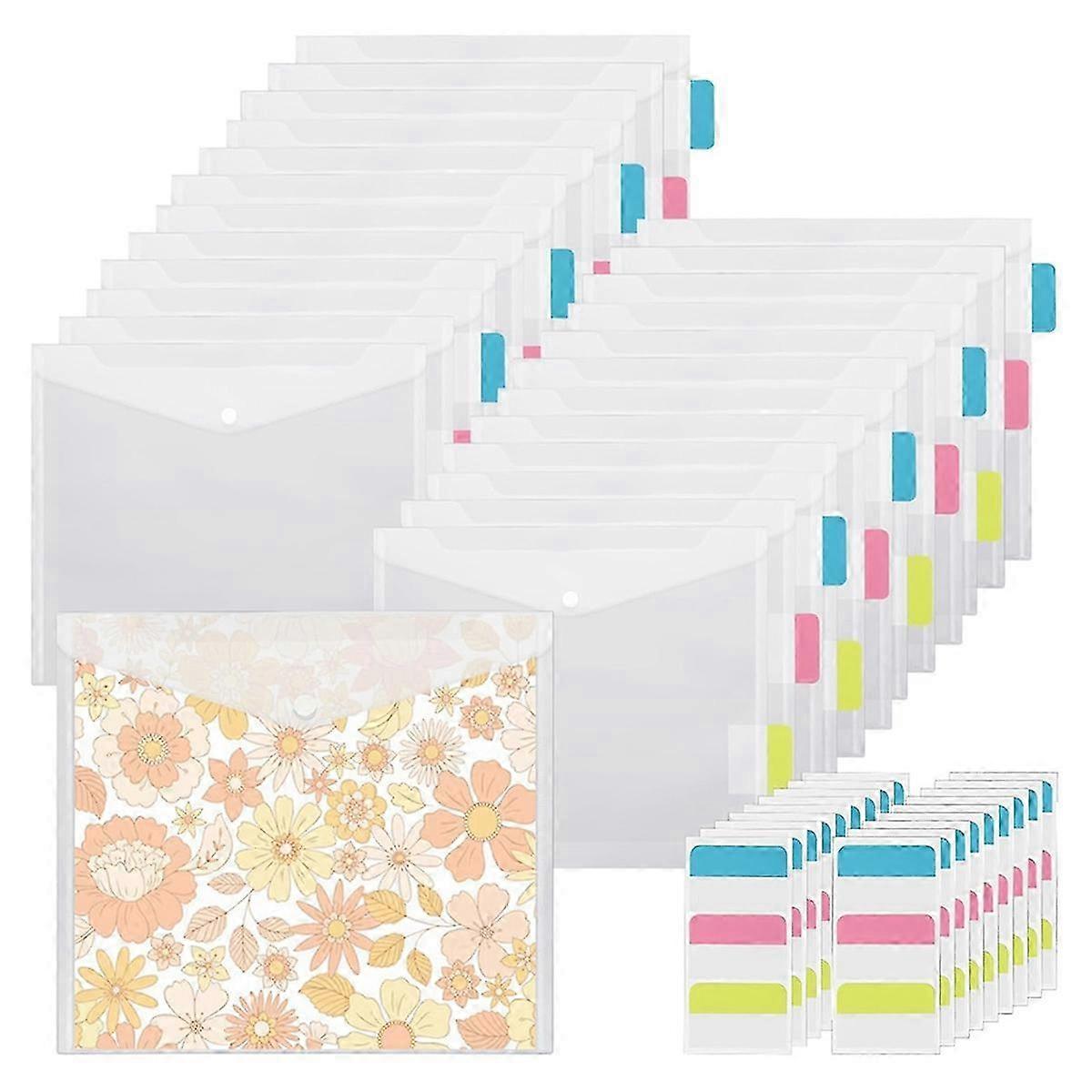 50Pcs Scrapbook Paper Storage with Buckle Design