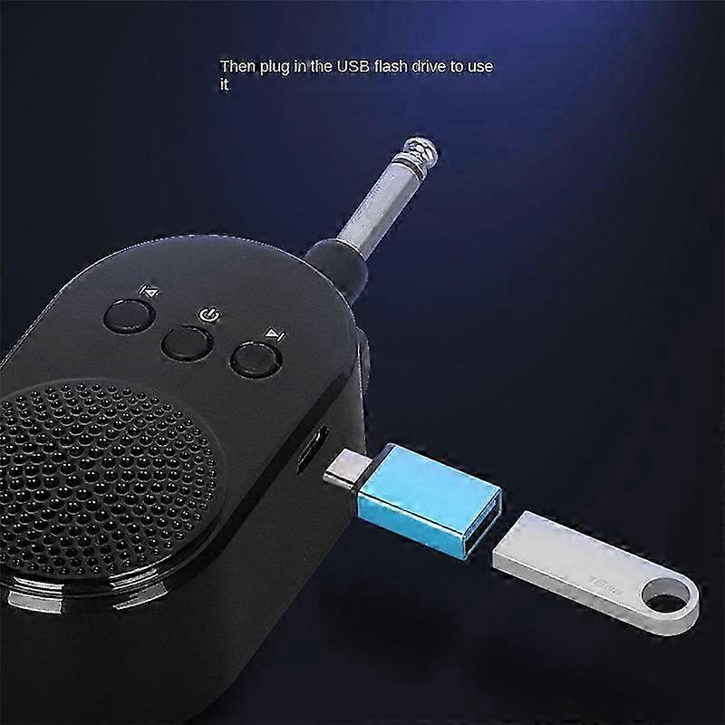 Mini Amplifier 5W Guitar AMP, 6.35mm Plug, Rotated 270 Degrees, USB Rechargeable