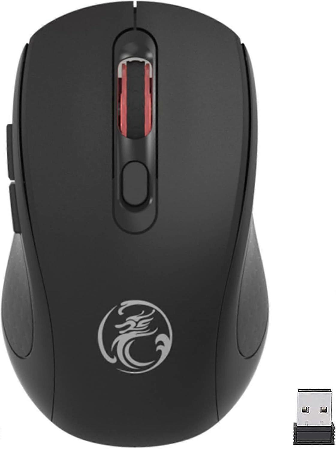 Wireless Mouse for Laptop, 2.4G Computer Mouse with 3 Adjustable DPI, Durable Rechargeable