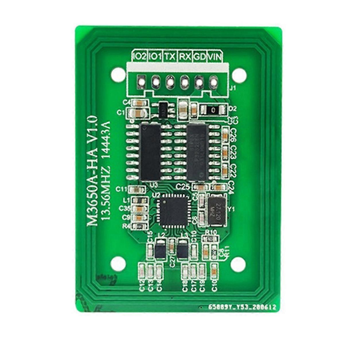 M3650A-HA RFID Reader Writer 13.56MHz IC Card Reader RS232 3.3-5V RFID Tag Reader F08 S50 S70 Card Reader Module