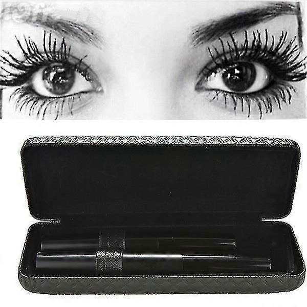 2pcs / set Export Make-up, wasserfeste Wimperntusche + Faserkombination 3d Wimperntusche.