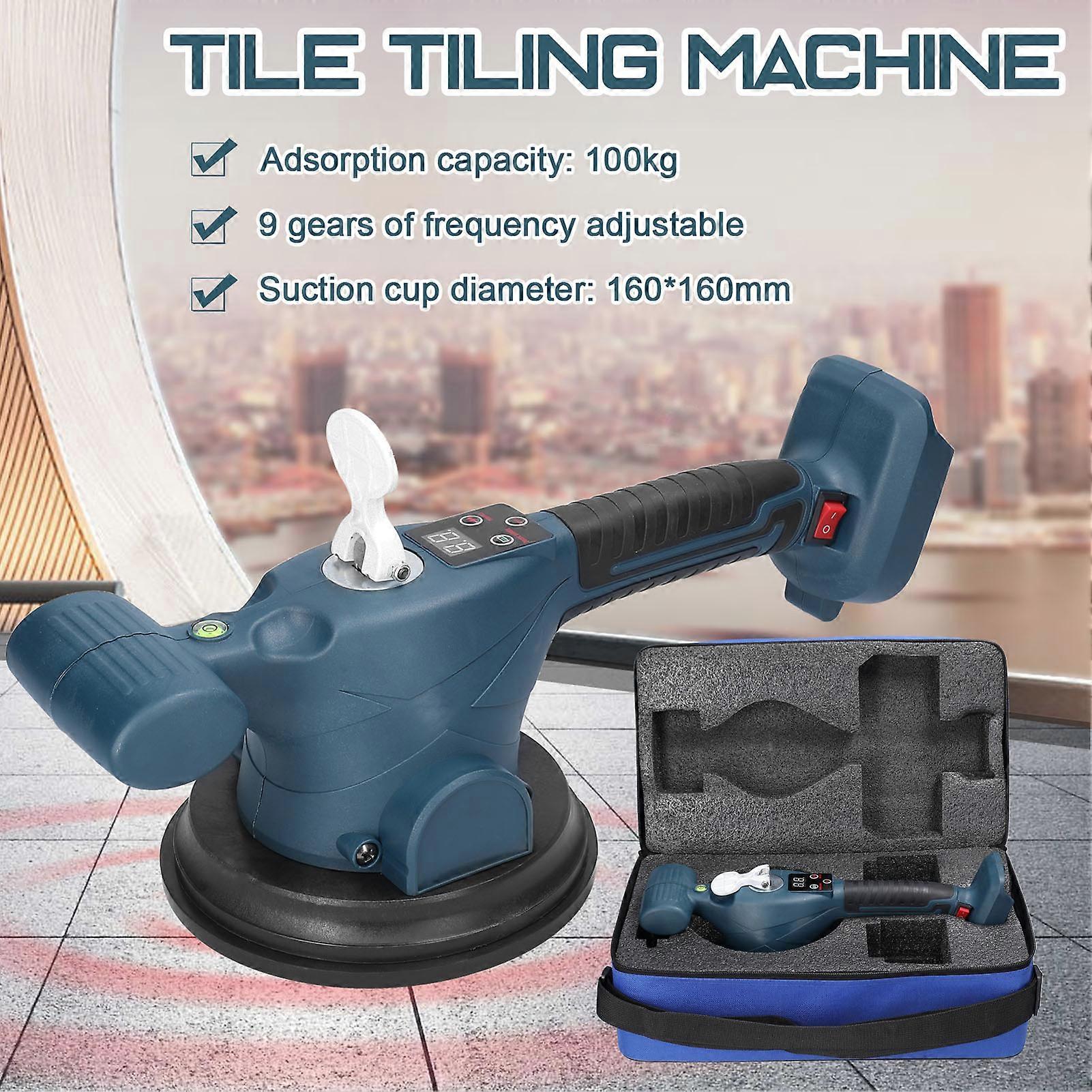 21V Max Tile Tiling Machine 1.2m Tiles, 100kg Load, 160mm Suction Cup