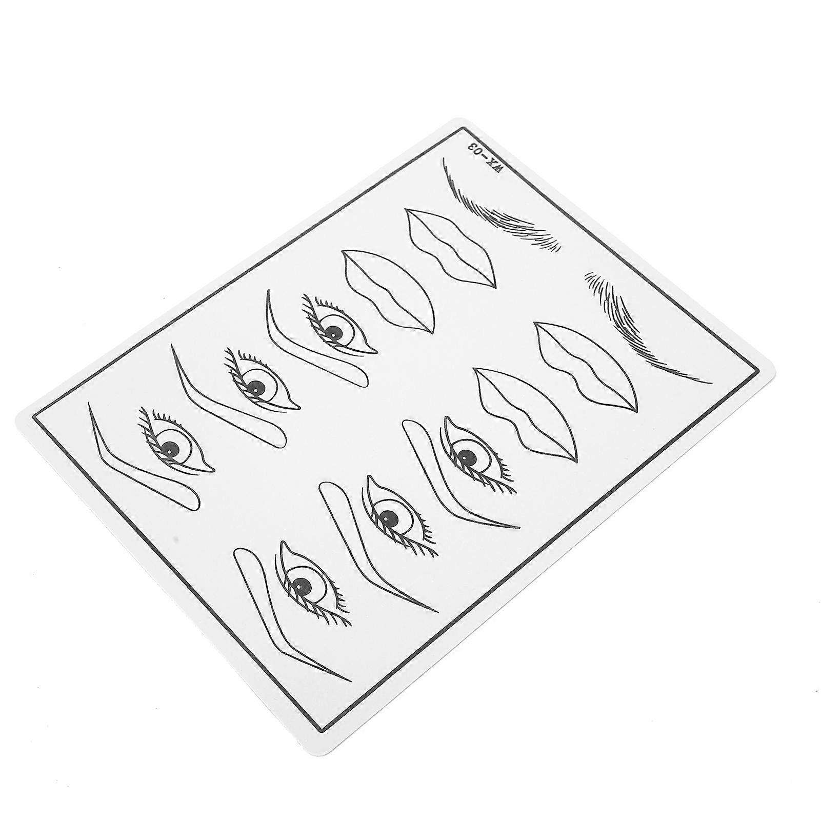 SemiPermanent Silicone Tattoo Practice Skin for Eyebrow Eye Lip Training