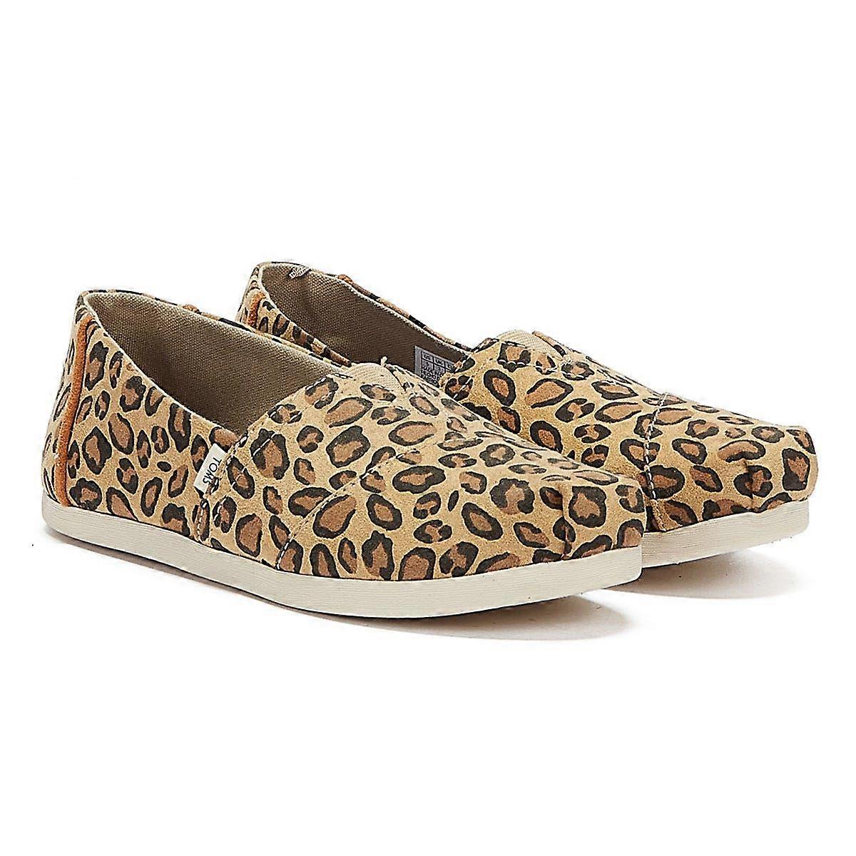 TOMS Classic Womens Leopard Print Espadrilles