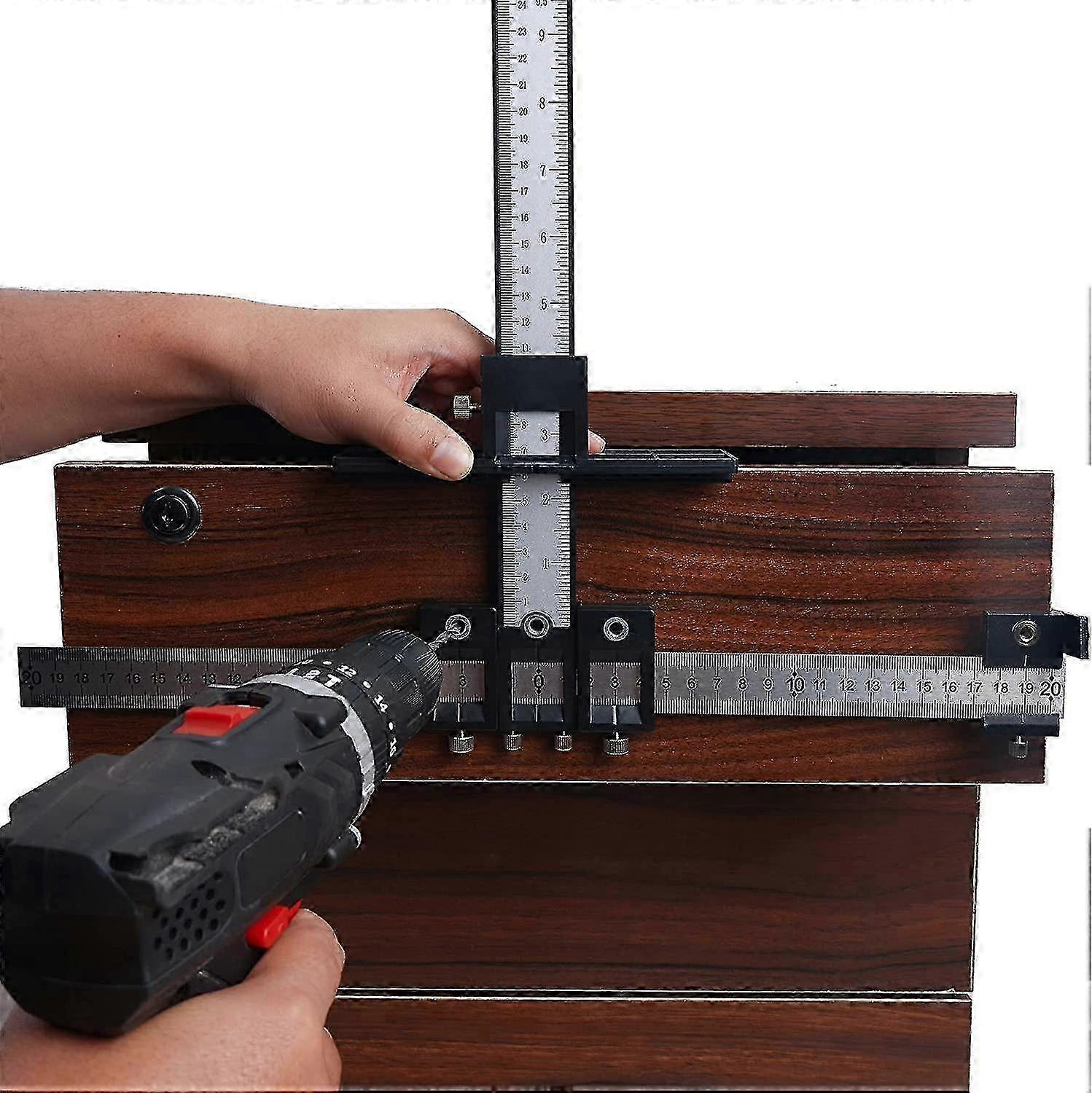 Cabinet Hardware Jig for Precise Drilling, Woodworking Guide Tool