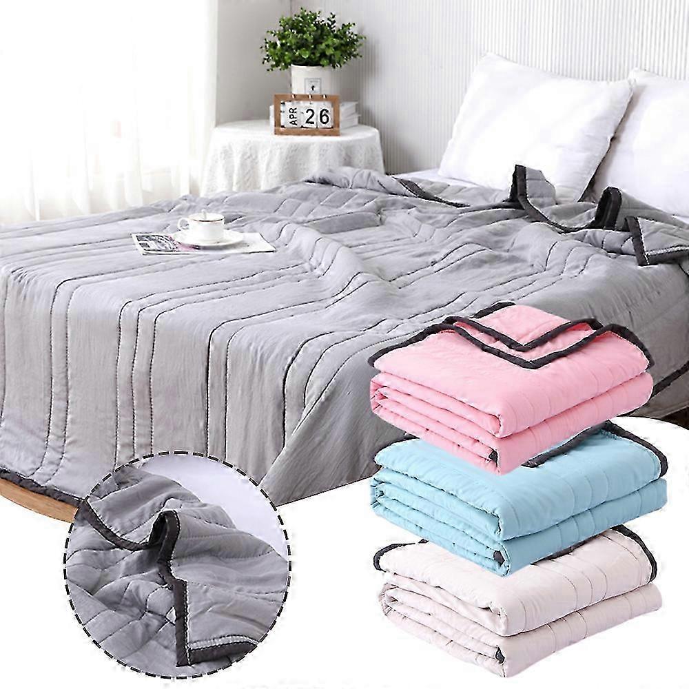 All-Season Double-Sided Cooling Comforter for Hot Sleepers and Night Sweats, Summer Ice Quilt Blanket with Cold Effect