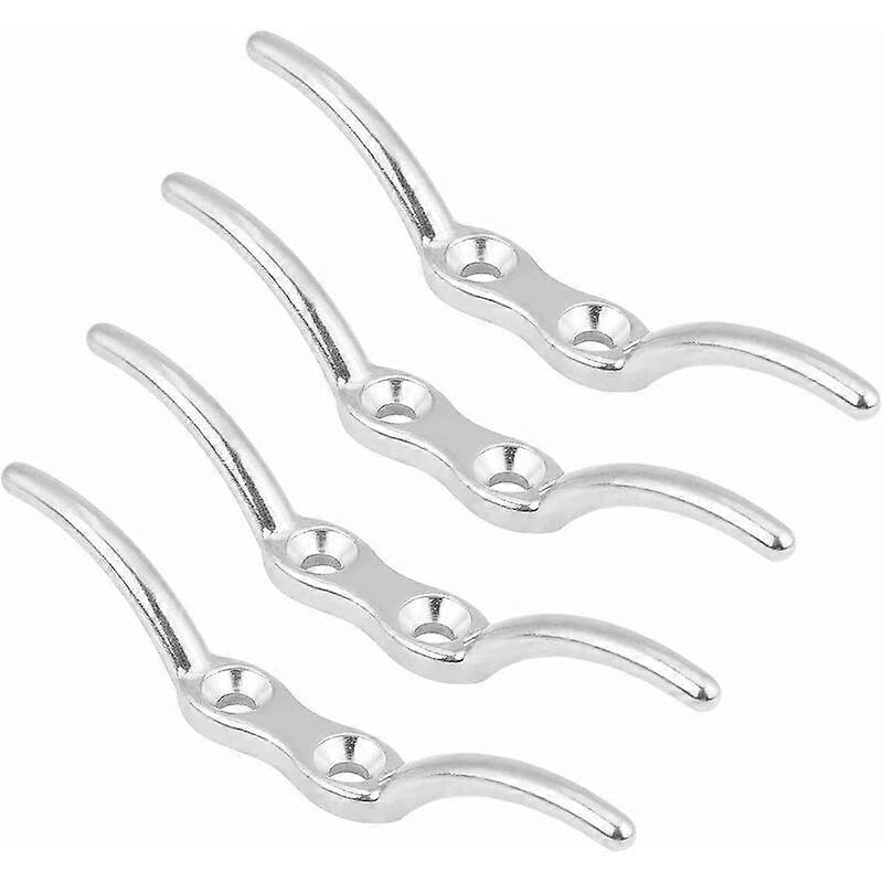 Cleat Hook Damp Cleats x27 Mooring,Mast Rope Hook,Rope Cleat Hook,Stainless