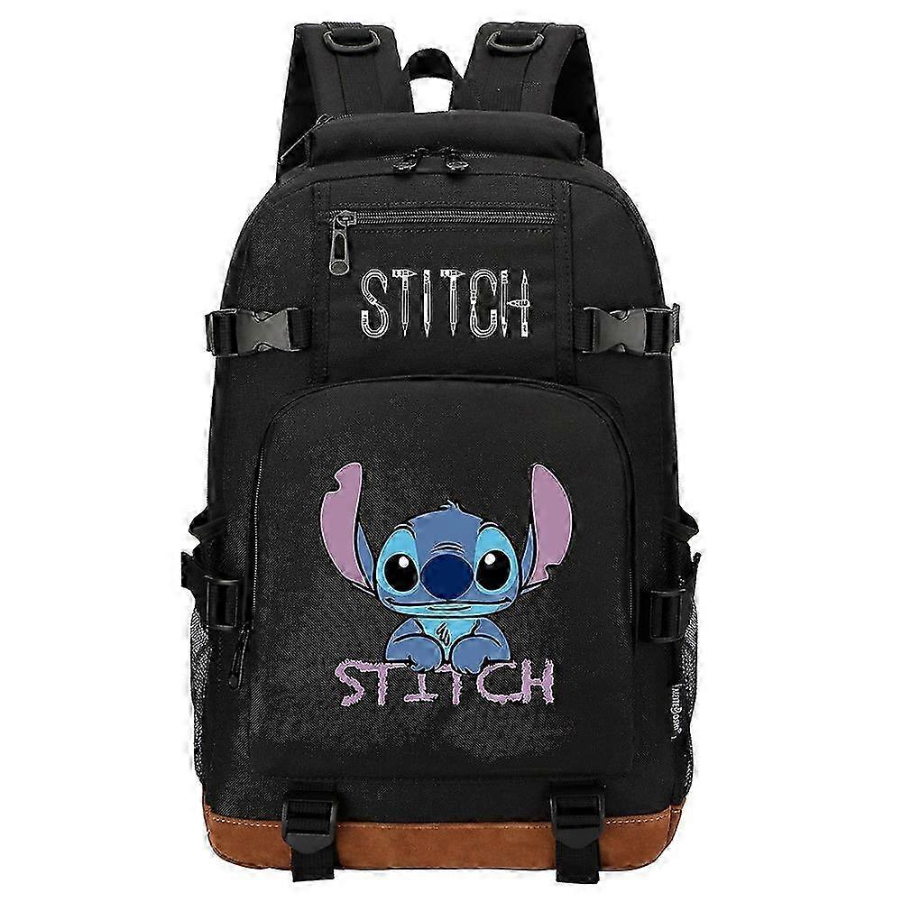 2025 Stitch School Bags - Large Capacity Backpack for Boys and Girls, USB Charging, Ideal for Travel, College Students, Laptop, Schoolbag, Bagpack Hig