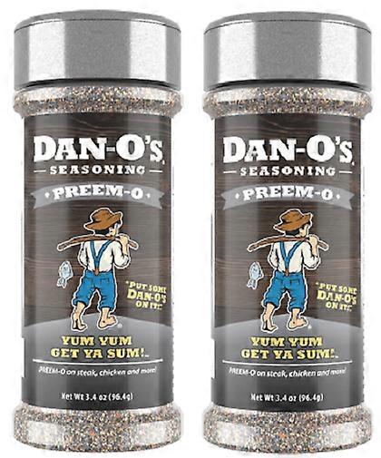Dan-O's All Natural Seasoning Preem-O 2 Pack