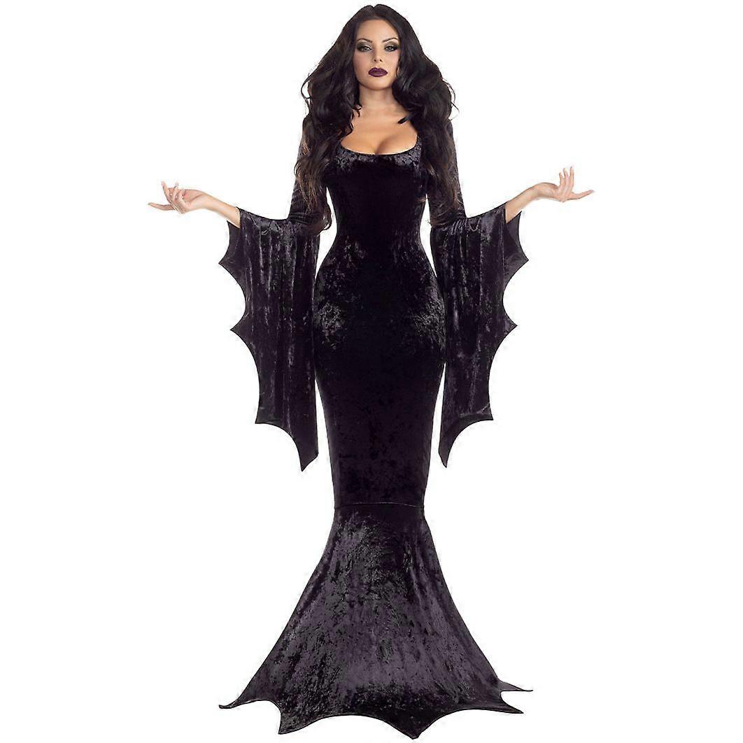 Bat Witch Ghost Bride-kostym - Gotisk vampyrklänning för maskerader och föreställningar