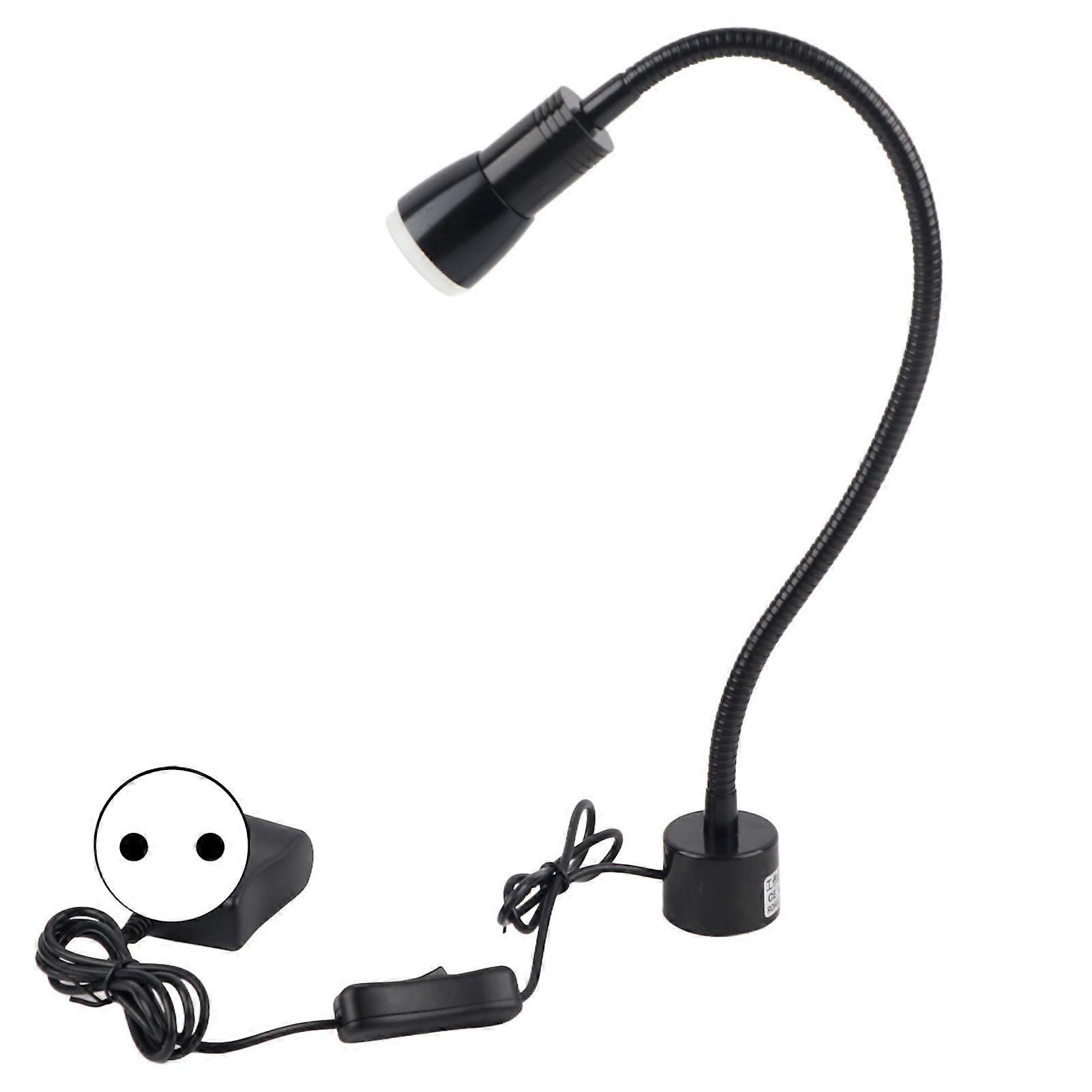 5W LED Sewing Machine Light Flexible Gooseneck Work Lamp with Magnetic Base for LatheEU Plug 110-220V