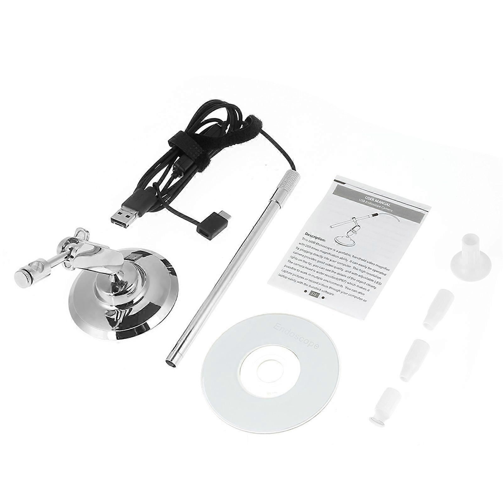1pc 200X 8LED Microscope Endoscope 1080P Camera Magnifier USB/Micro USB for Computer/Cellphone