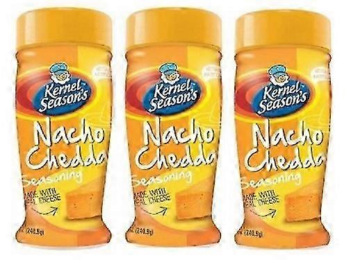 Kaikki luonnolliset popcorn-mausteet Nacho Cheddar -pullo 3 kpl