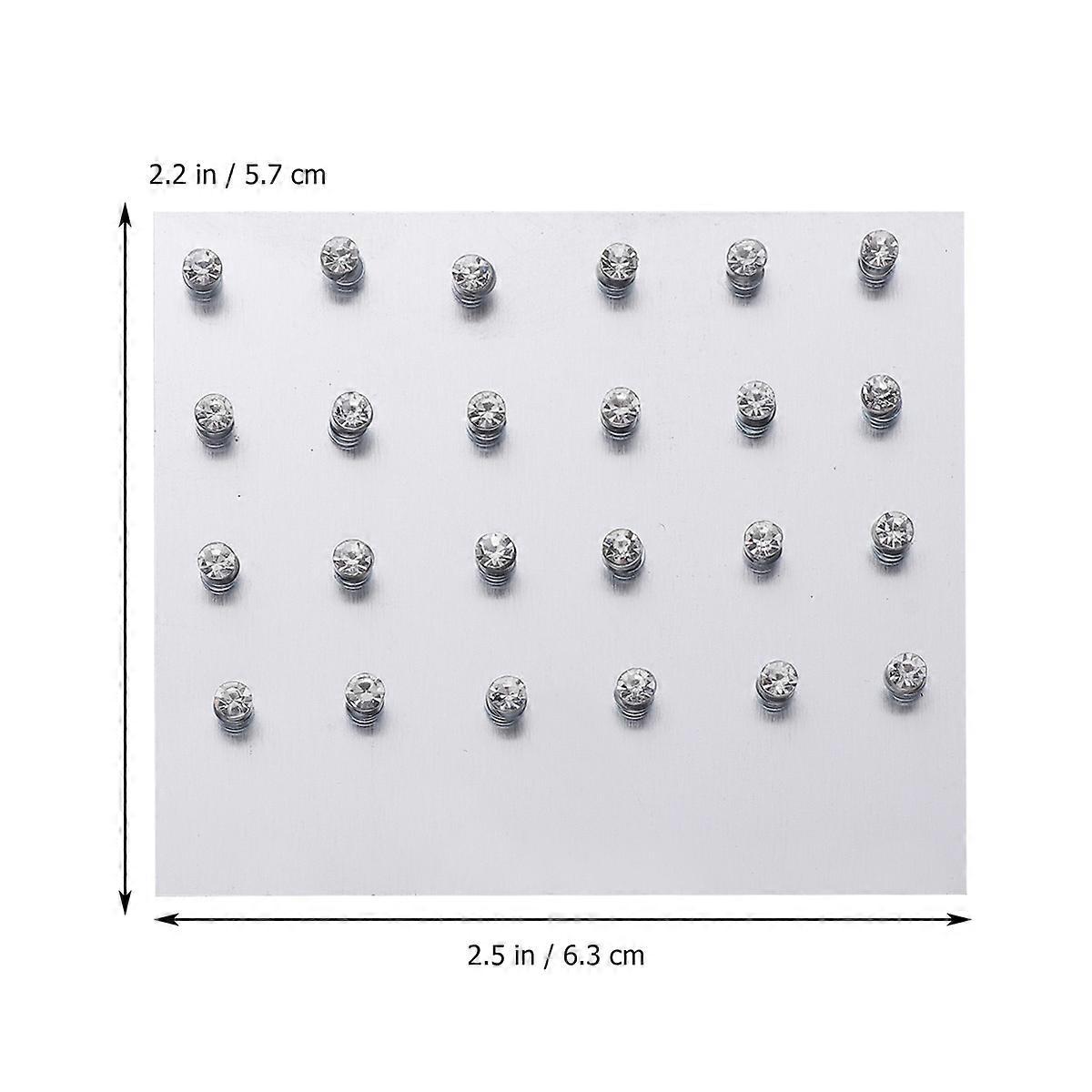 Crystal Cubic Zircon Earrings for Decor Silver