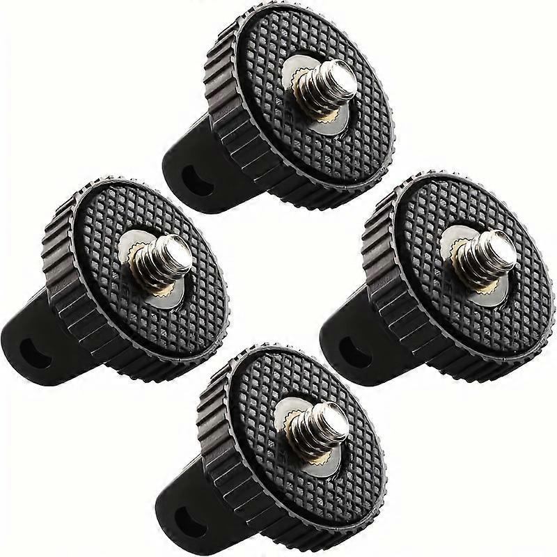 4pcs Tripod Adapter Camera Mount: Compatible with GoPro Sony Xiaomi Yi & More Action Cameras - Includes 1/4-Inch 20 Camera Screw